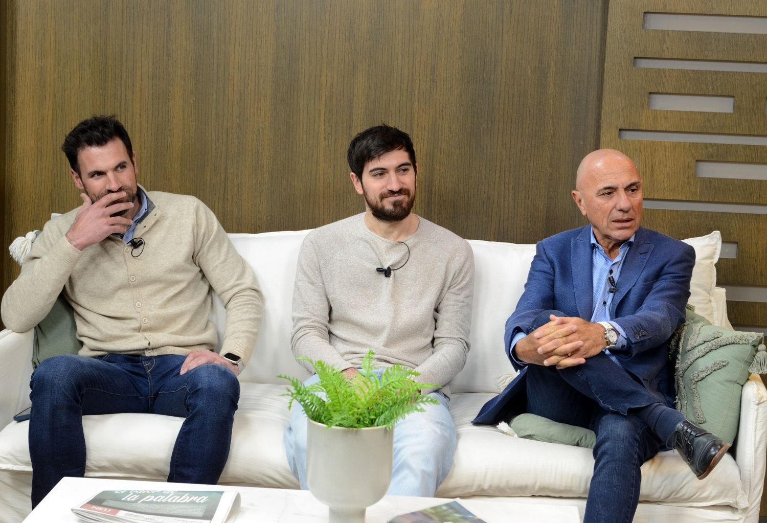 Rogelio Rotonda (derecha) con sus hijos Rodrigo y Gonzalo