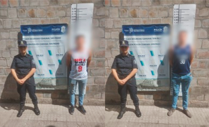 Dos aprehendidos tras golpear a un joven para robarle el celular