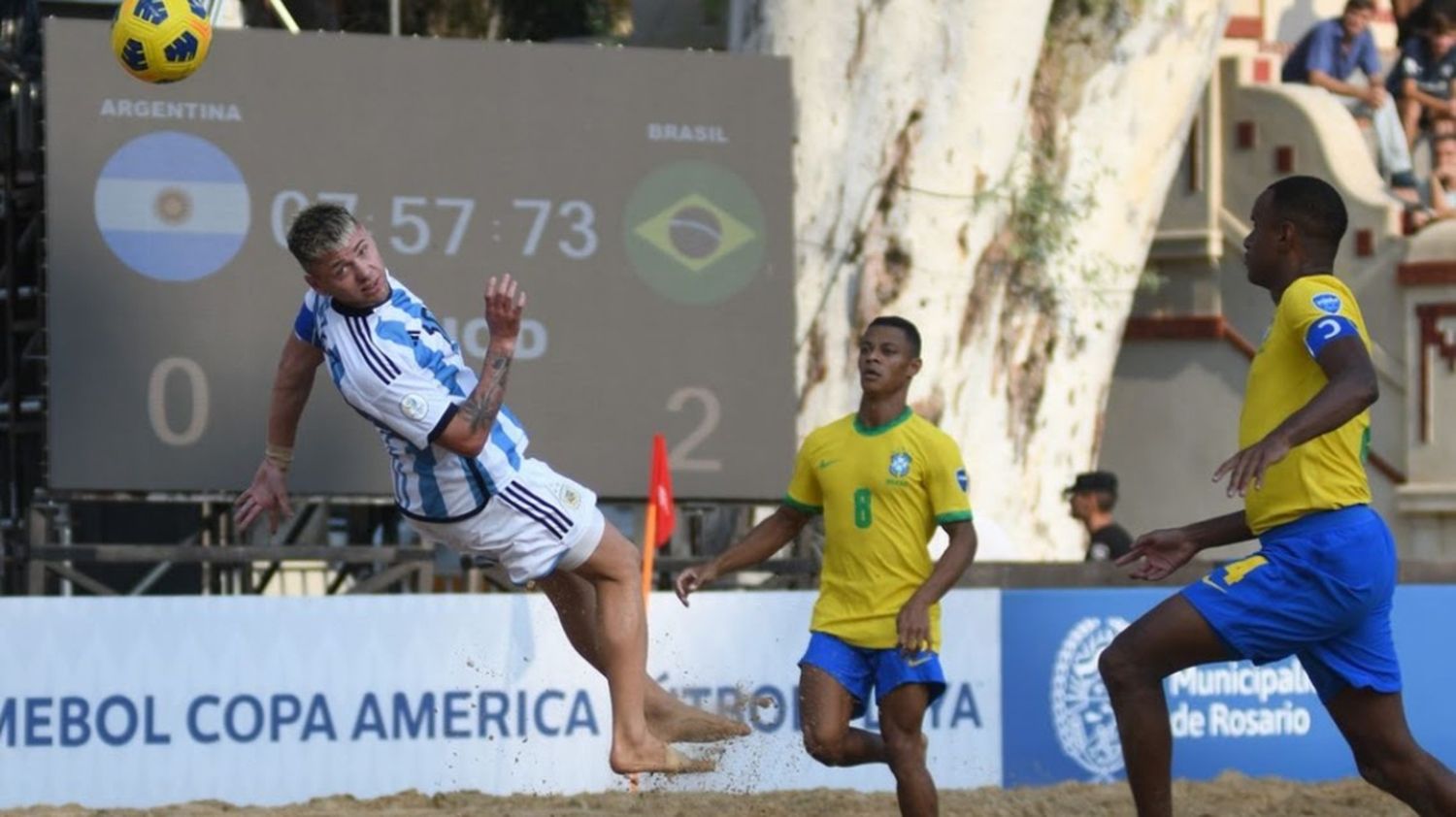 Argentina clasificó a semifinales de la Copa América de Fútbol Playa que se disputa en Rosario