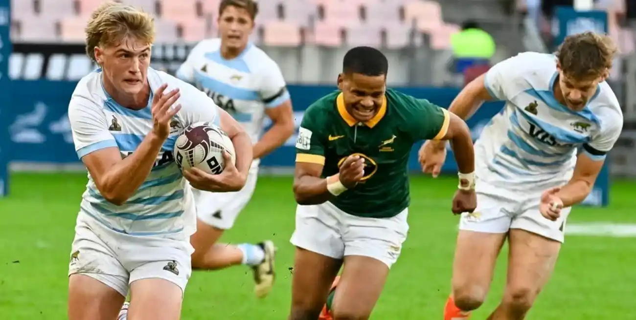 Argentina cayó 36-25 frente a Sudáfrica en su primer partido. Crédito: NA