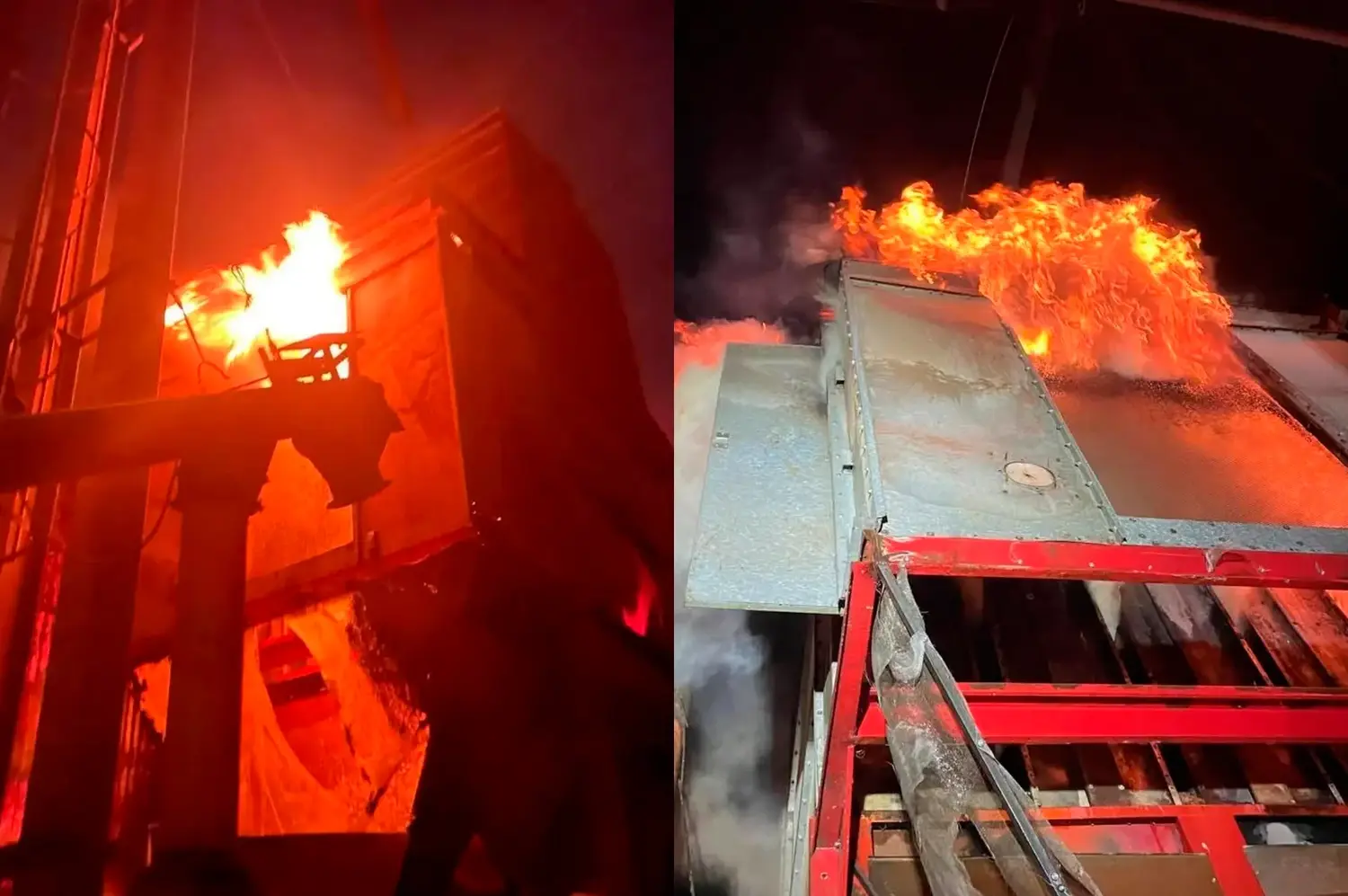 Un grave incendio en una secadora de granos de la región demandó más de seis horas de trabajo