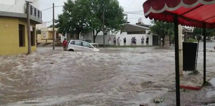 impresionante temporal en Santa Rosa La Pampa