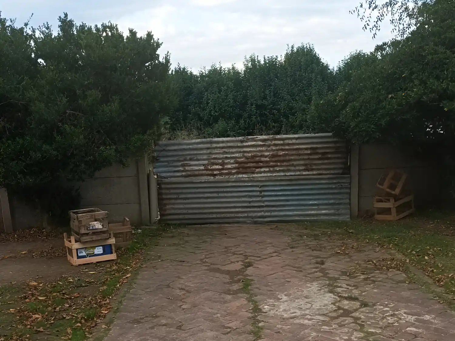 portón chapas escuela 16