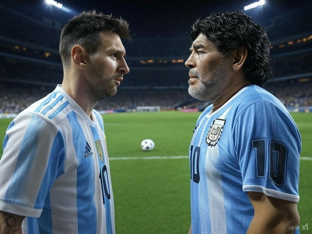 ¿Quién es mejor? ¿Messi o Maradona?: la IA ya tomó su decisión