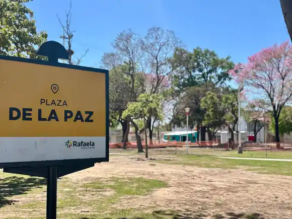 Avanzan las obras de transformación en la Plaza de la Paz
