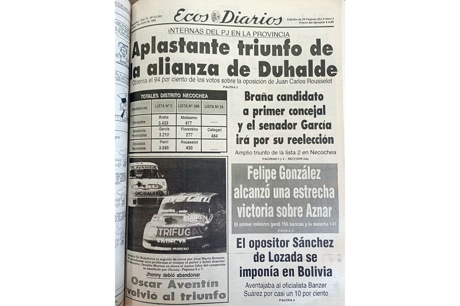 Lunes 7 de junio de 1993