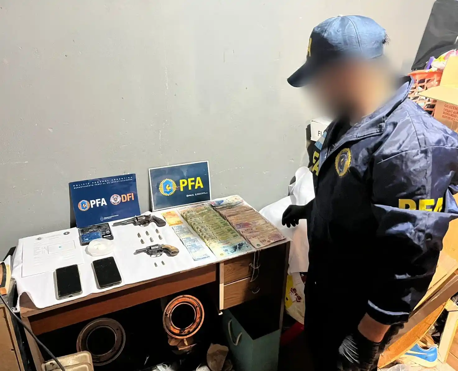 Elementos secuestrados.