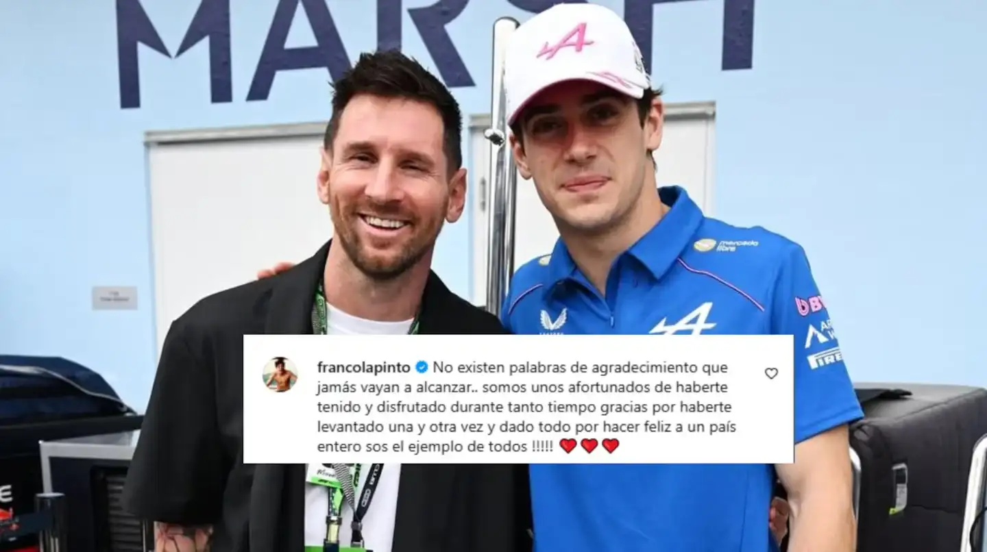 Franco Colapinto despidió a Messi de la Selección con un emotivo mensaje: “Sos el ejemplo de todos” - 1
