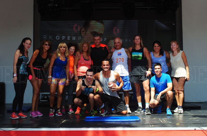 Espacio Clarín entrenó y aprendió nutrición con "Abs like Sancho"
