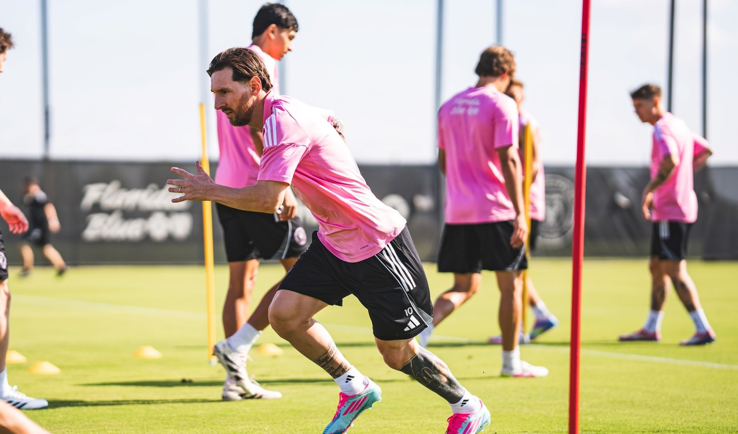 Lionel Messi en la práctica de Inter Miami
