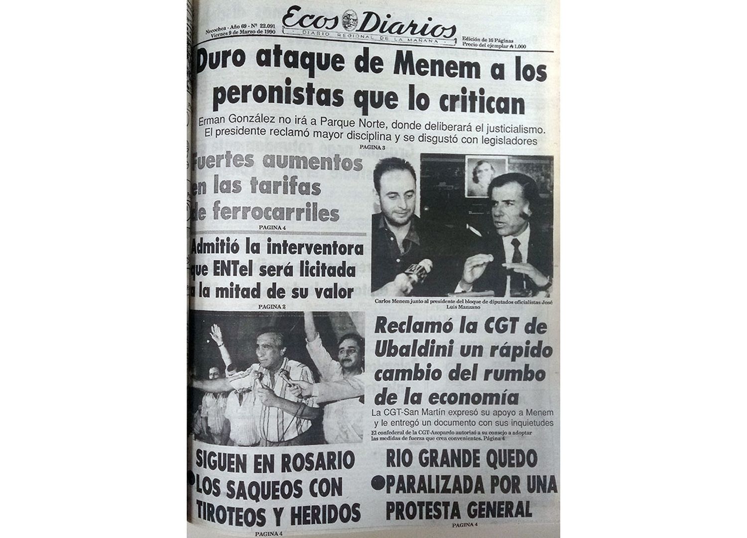 Viernes 9 de marzo de 1990
