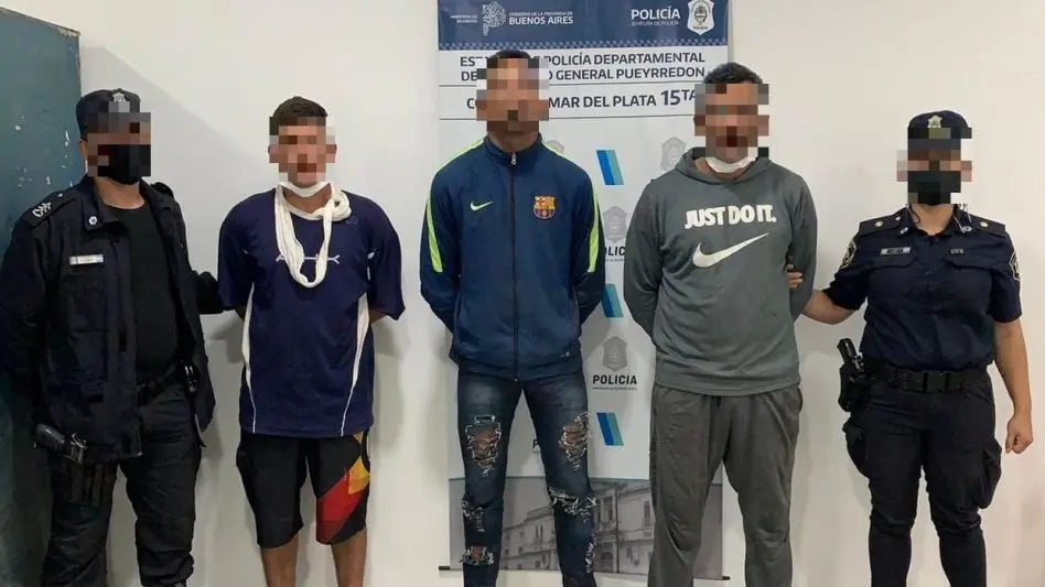 Encuentran a tres hombres robando cables en el barrio Parque Peña