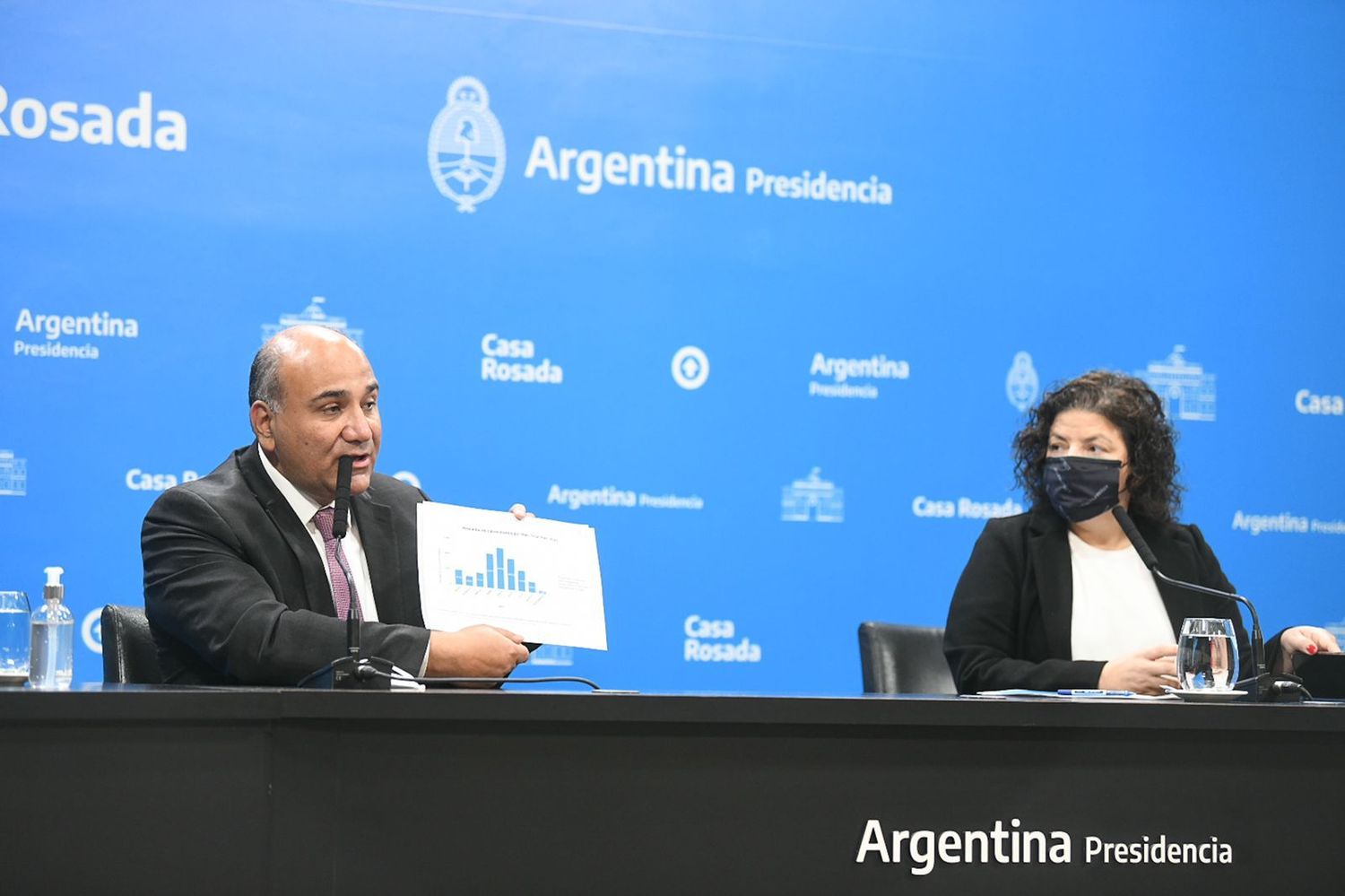 Manzur en su primera conferencia con Vizzotti: Chau barbijos al aire libre y vuelven los boliches y el público al fútbol