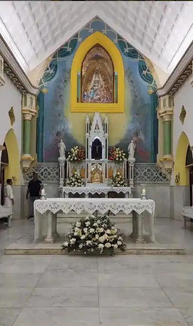 La nave central de la Basílica de la Virgen del Valle recibe el fervor de los feligreses. Foto Instagram 