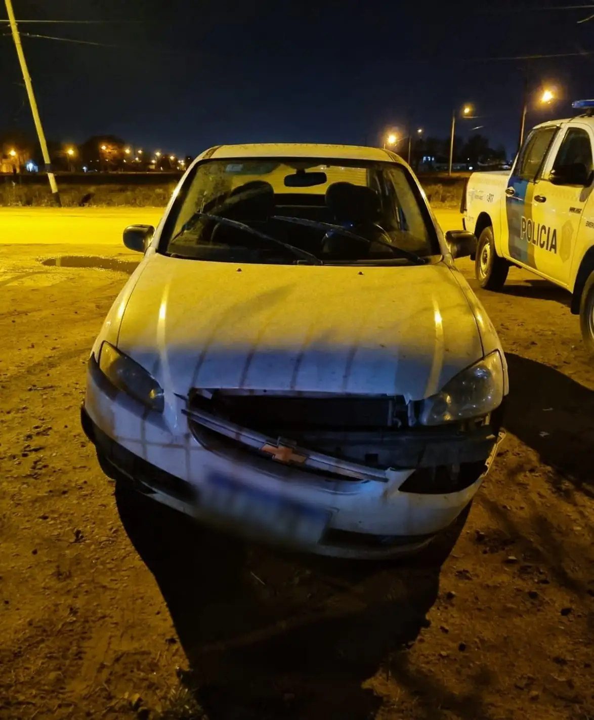 En la madrugada el personal del Centro de Operaciones y Monitoreo divisó el rodado en el barrio Belgrano.