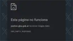 Se cayó el sitio web oficial para consultar el padrón electoral