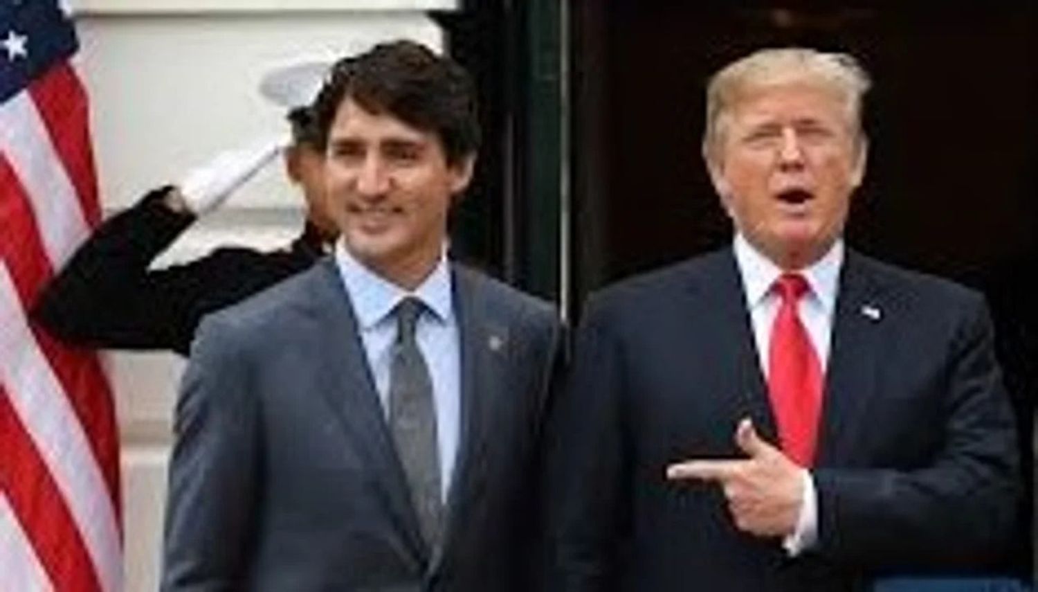 Trudeau y Trump, antes de la crisis por los aranceles.