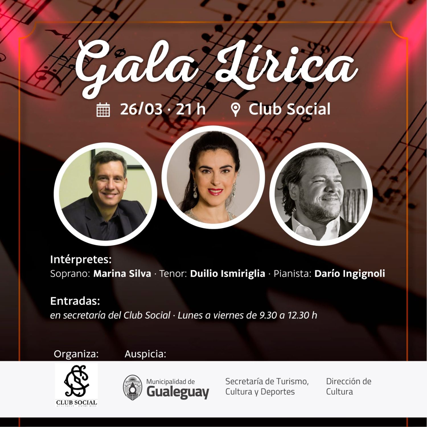 Club Social presenta una Gala Lírica de excelencia