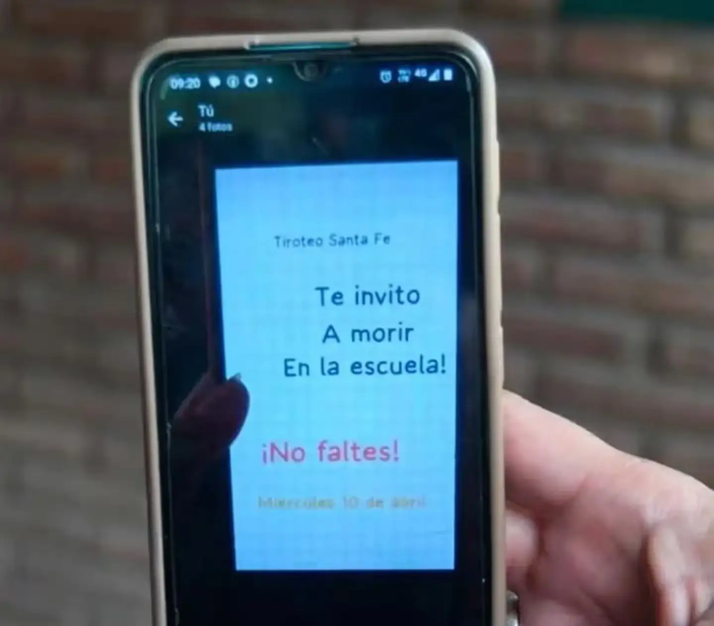 Solamente se hicieron presentes unos 15 chicos, de una matrícula cercana a los 900 alumnos.