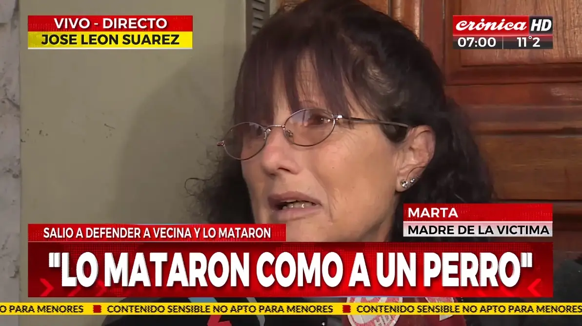 Lo asesinaron por defender a su vecina de un robo en San Martín: "Lo mataron como perro"