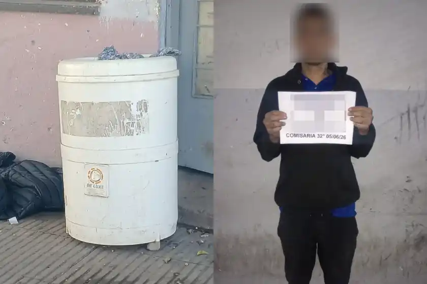 Robó un lavarropas antiguo a punta de cuchillo en zona oeste y fue detenido