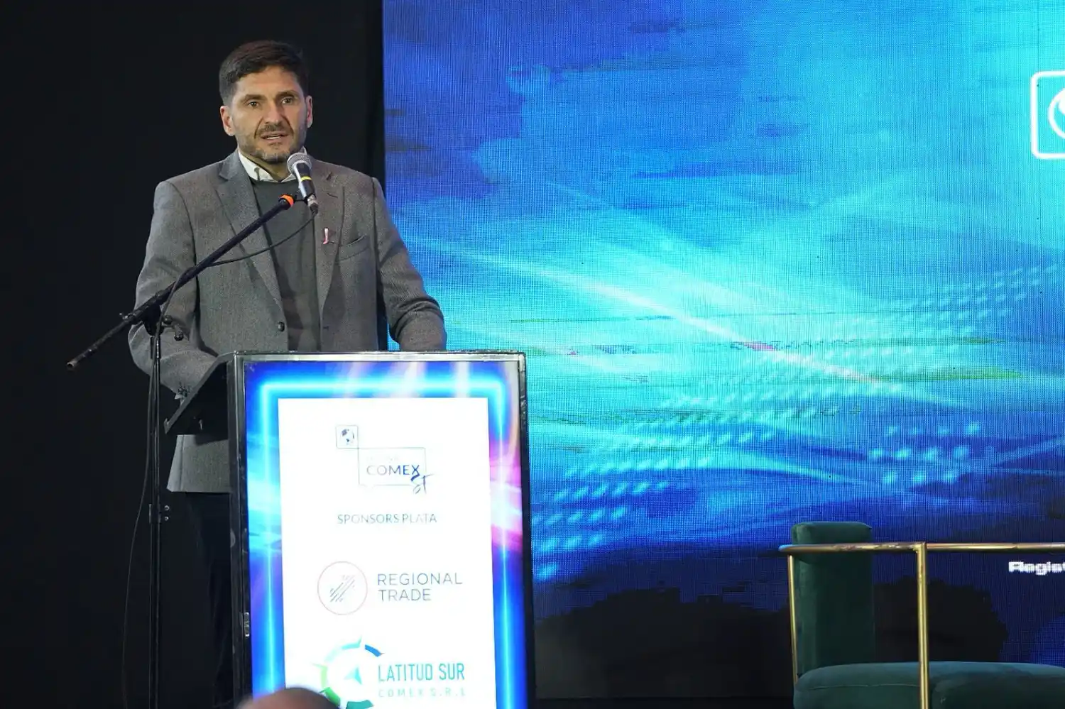 Pullaro en la apertura de la Semana Comex en la ciudad de Santa Fe