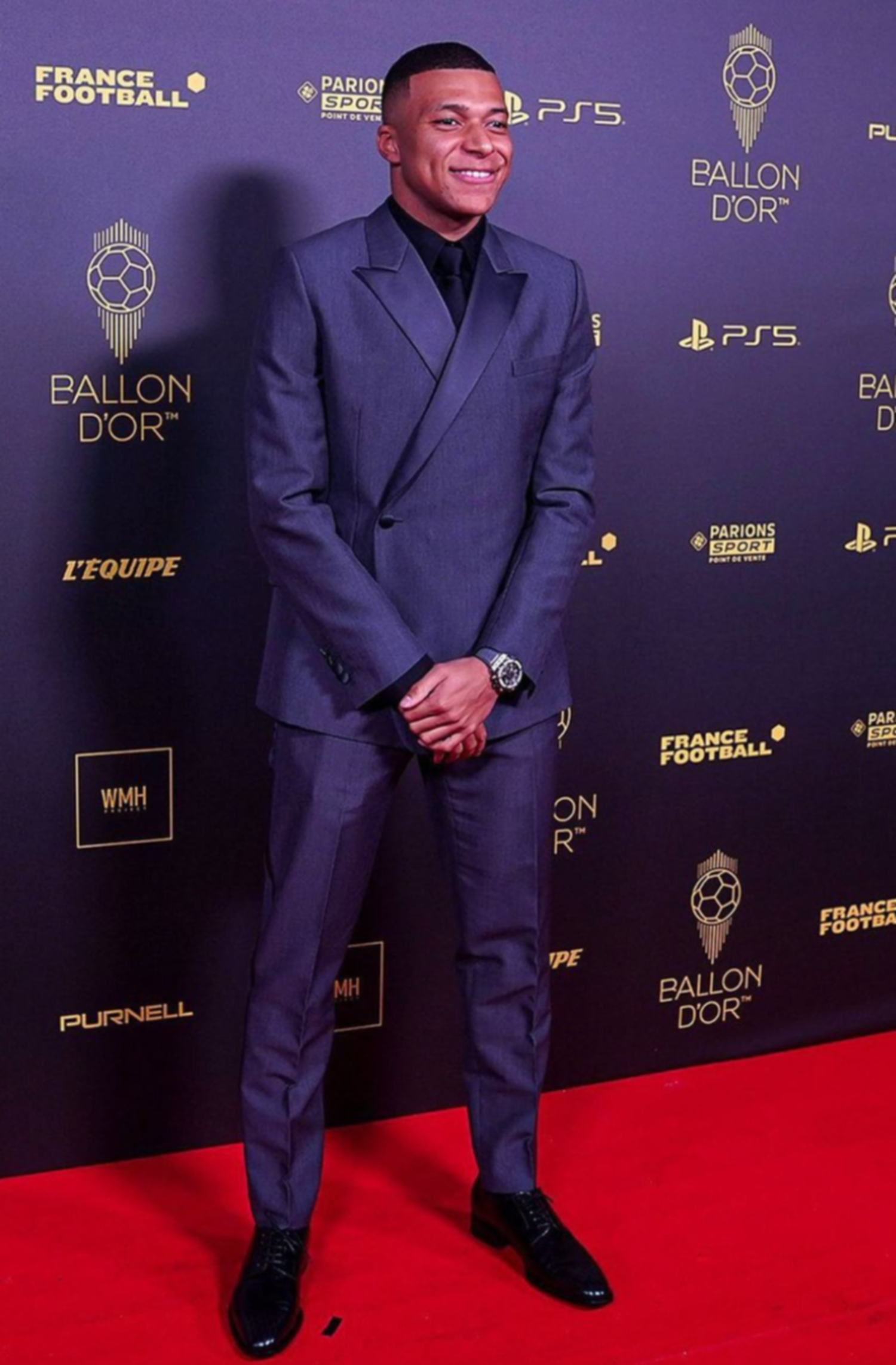 Mbappé y un gesto particular en la premiación al balón de oro