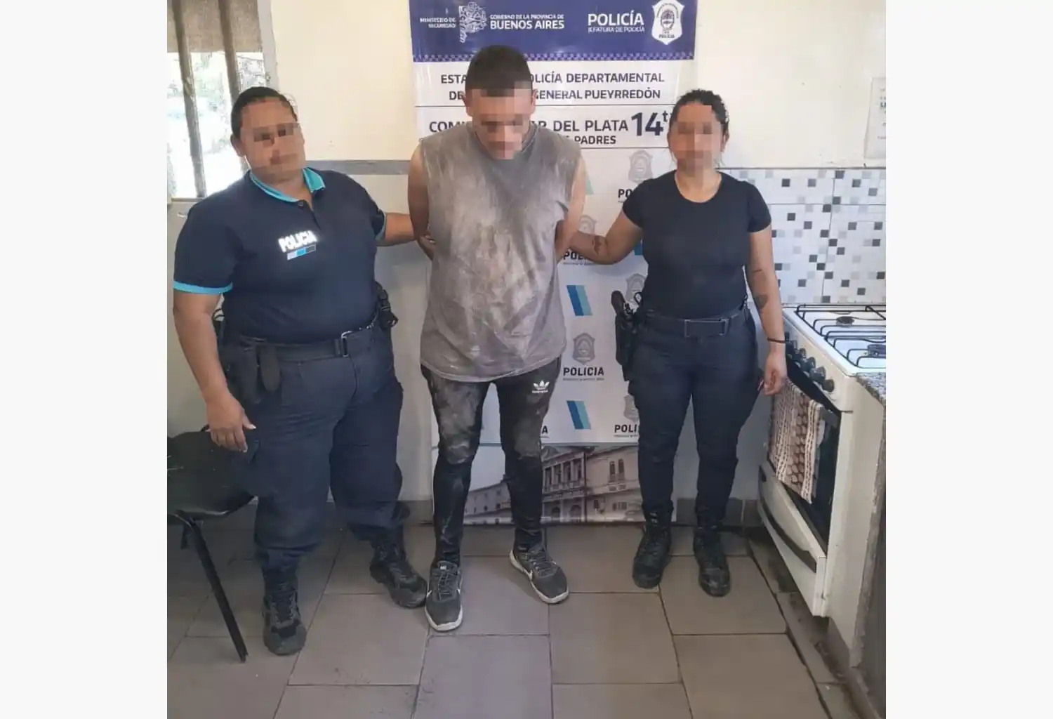 El caso quedó a cargo del Juzgado en lo Correccional en turno, que dispuso las actuaciones correspondientes y posteriormente ordenó la libertad del joven bajo caución juratoria.