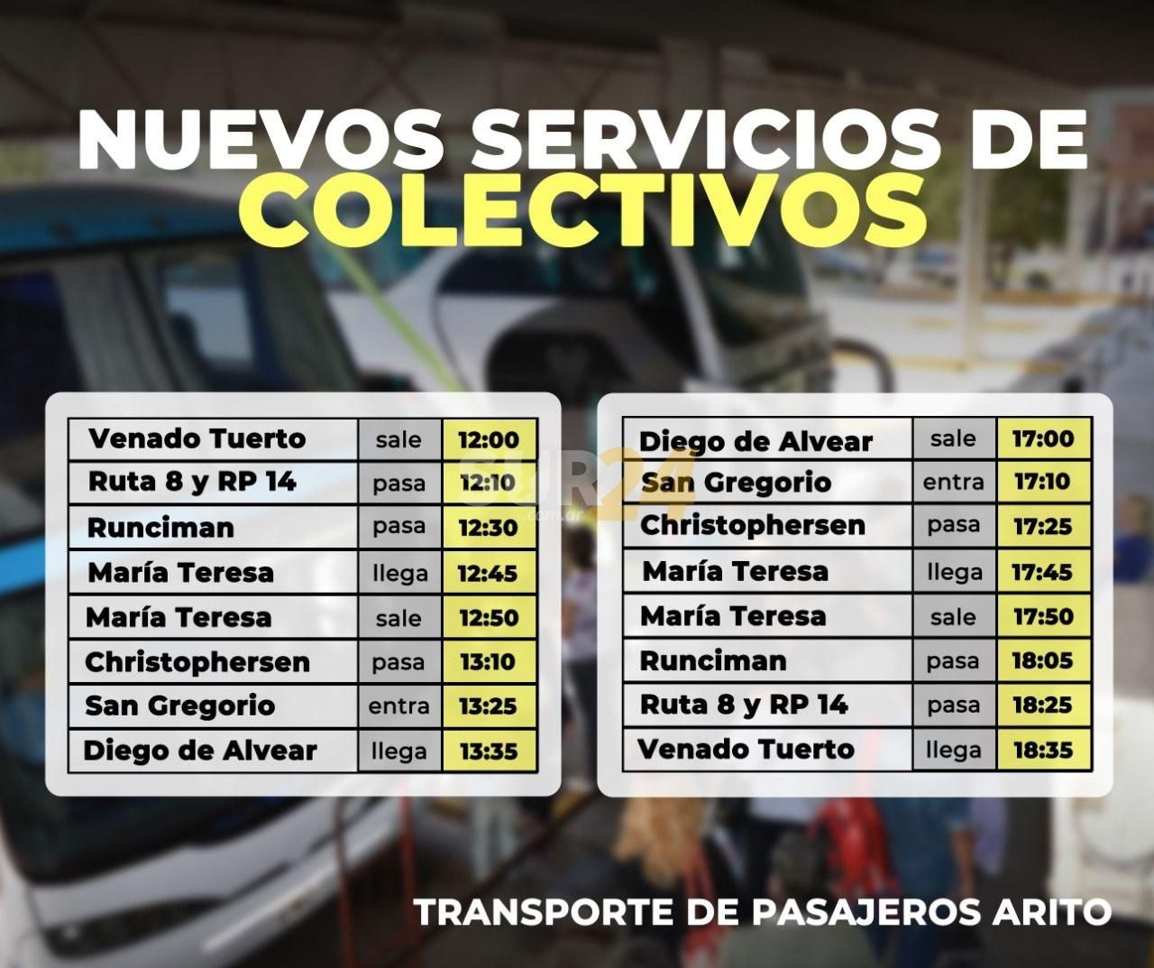 Confirman un nuevo servicio de pasajeros por ruta 14 hacia Diego de Alvear