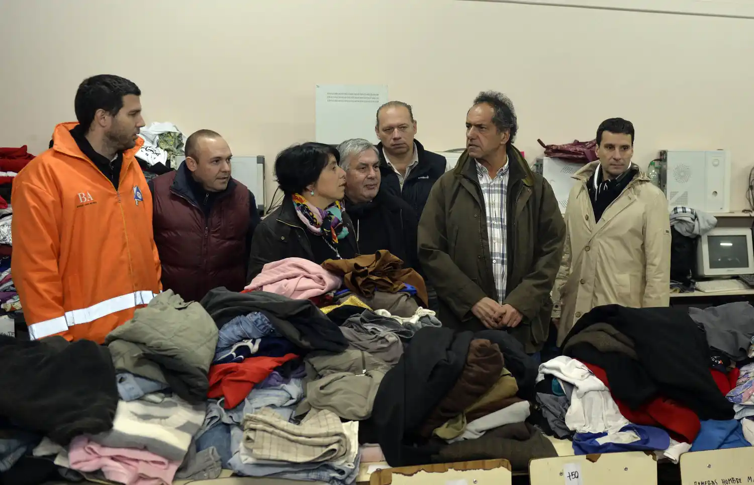 Inundaciones: Scioli visitó Salto 