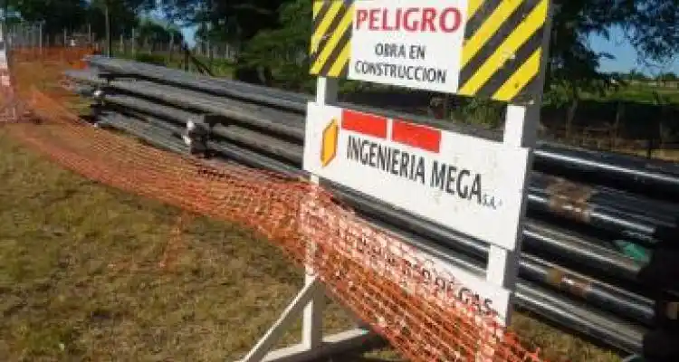Comenzaron las obras de gas  para Doyle y Santa Lucía