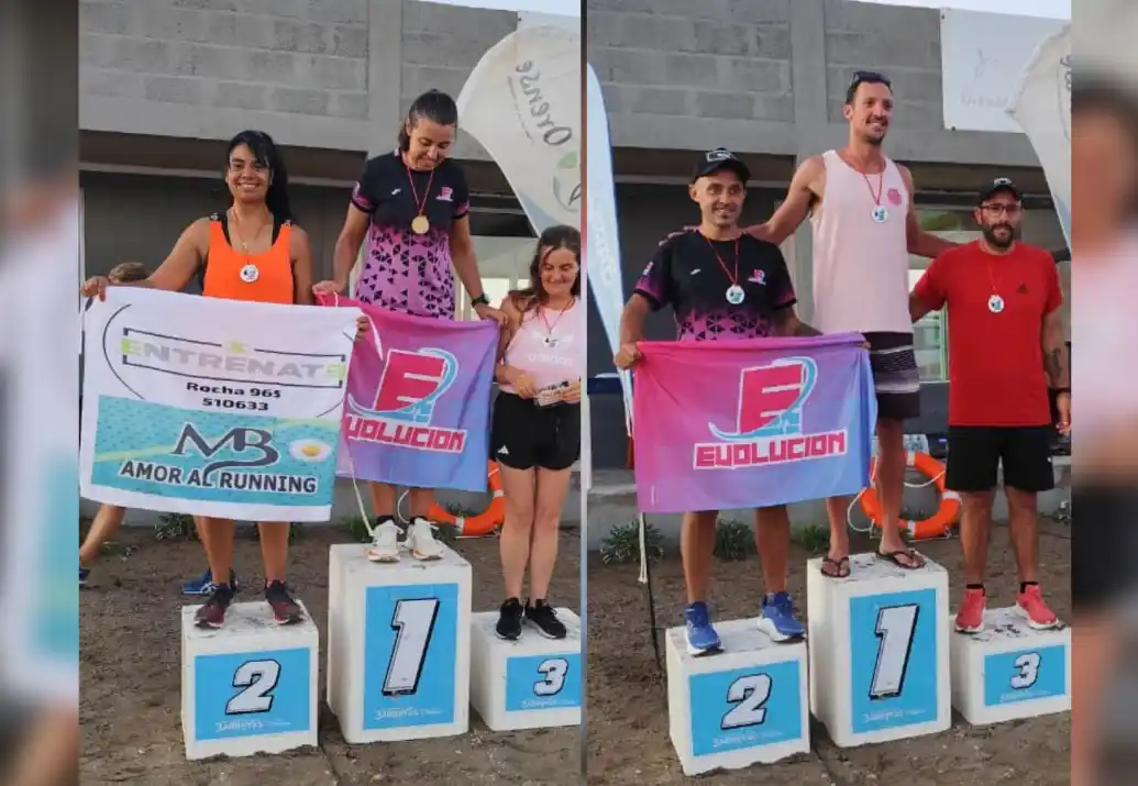 Marcela Mesa y Andrés Yanacone con buenos tiempos en la Carrera de los Guardavidas