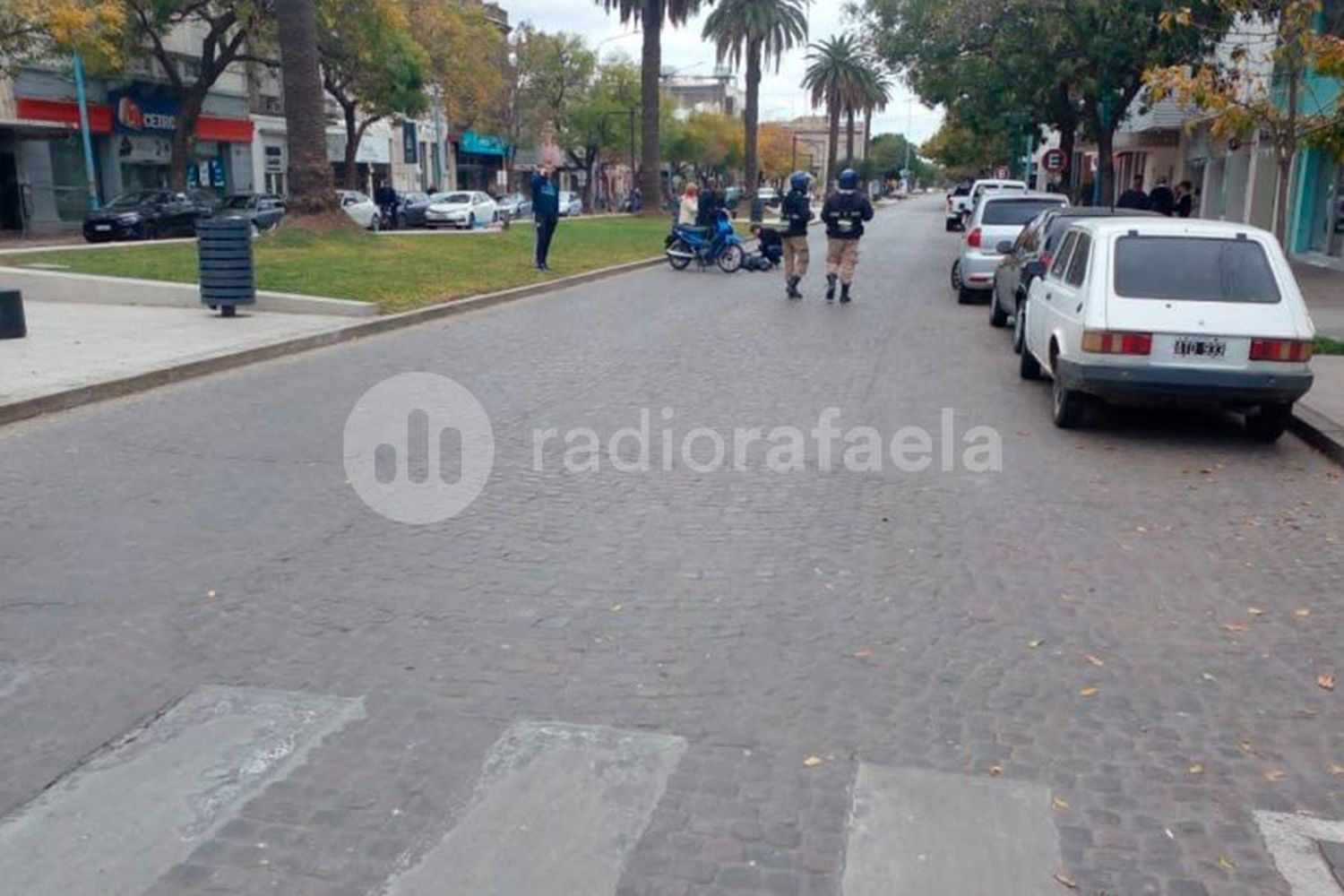 Grave accidente de tránsito en pleno centro con un peatón involucrado