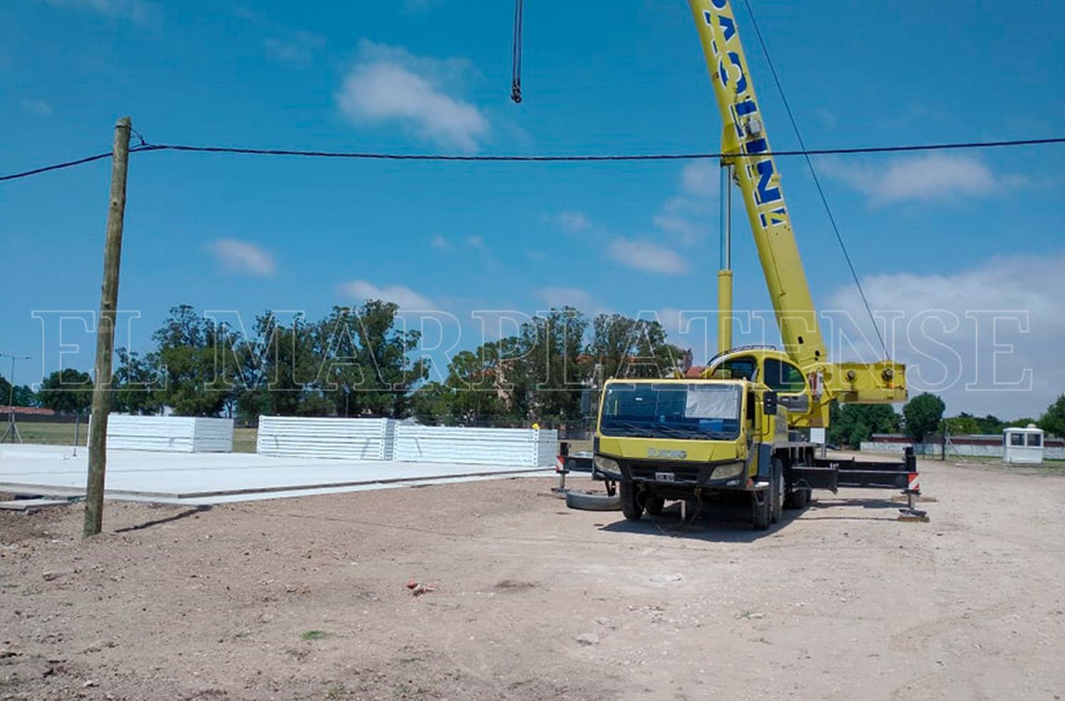 Finalizó la ejecución de plateas para el nuevo hospital modular de Mar del Plata