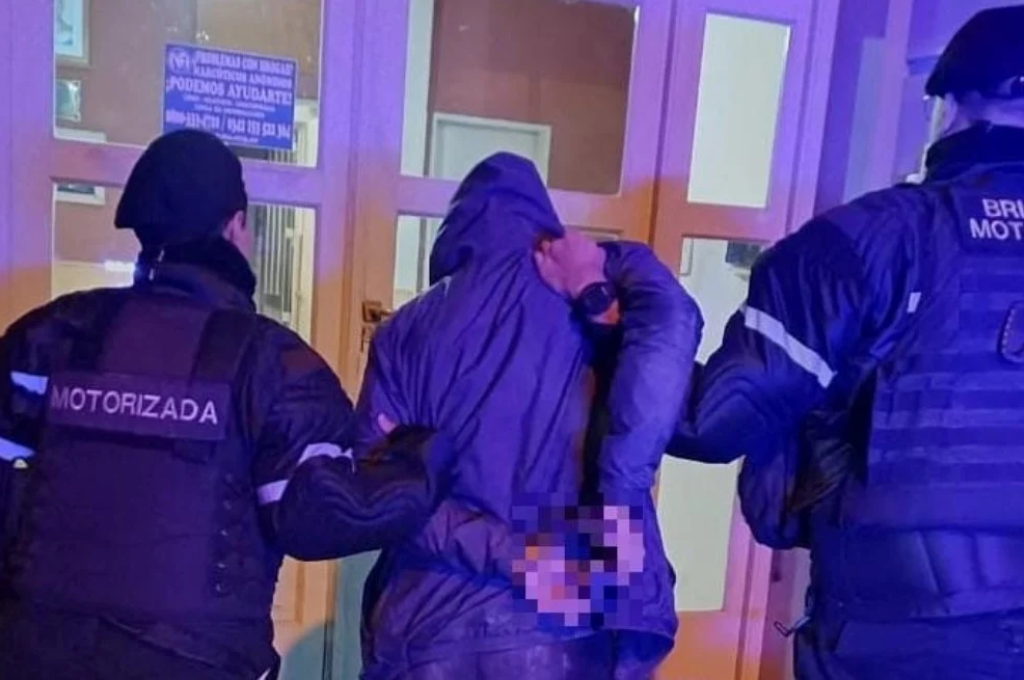 El malviviente al momento de la detención