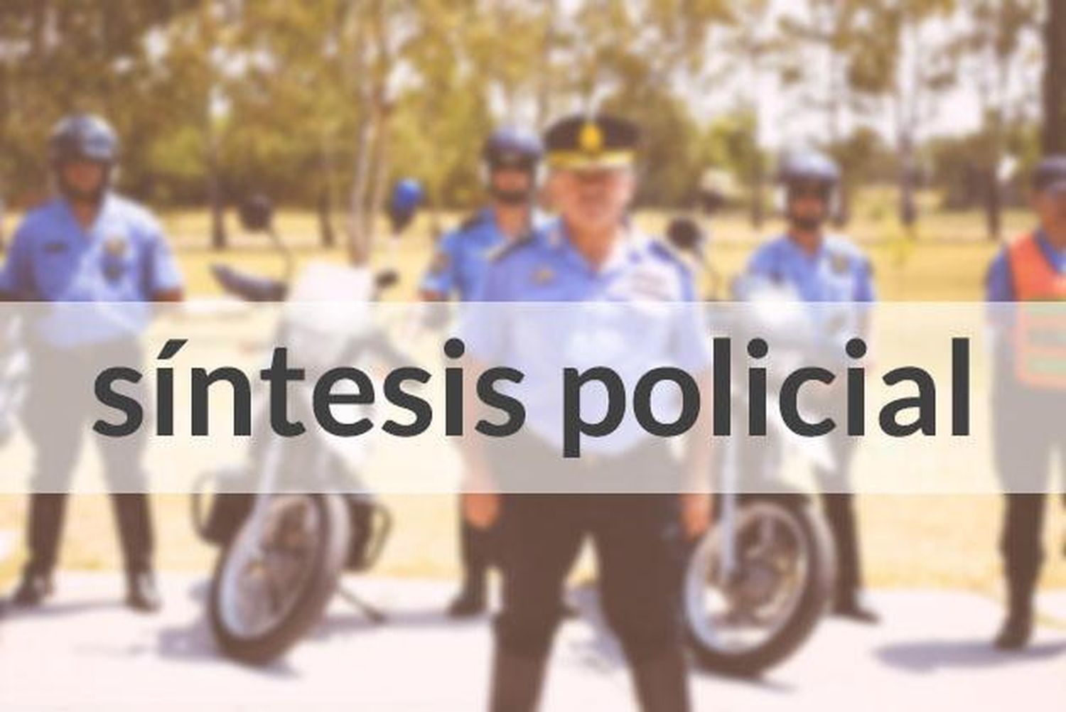 Síntesis policial