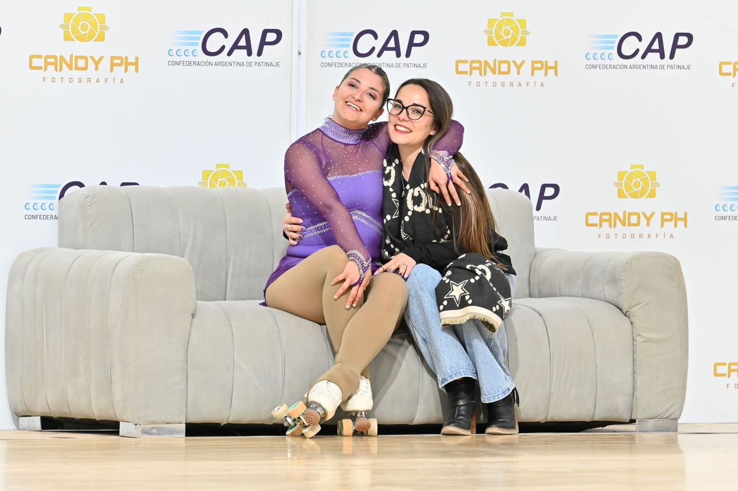 Gimena González Procopio junto a su entrenadora Selene González Gutiérrez