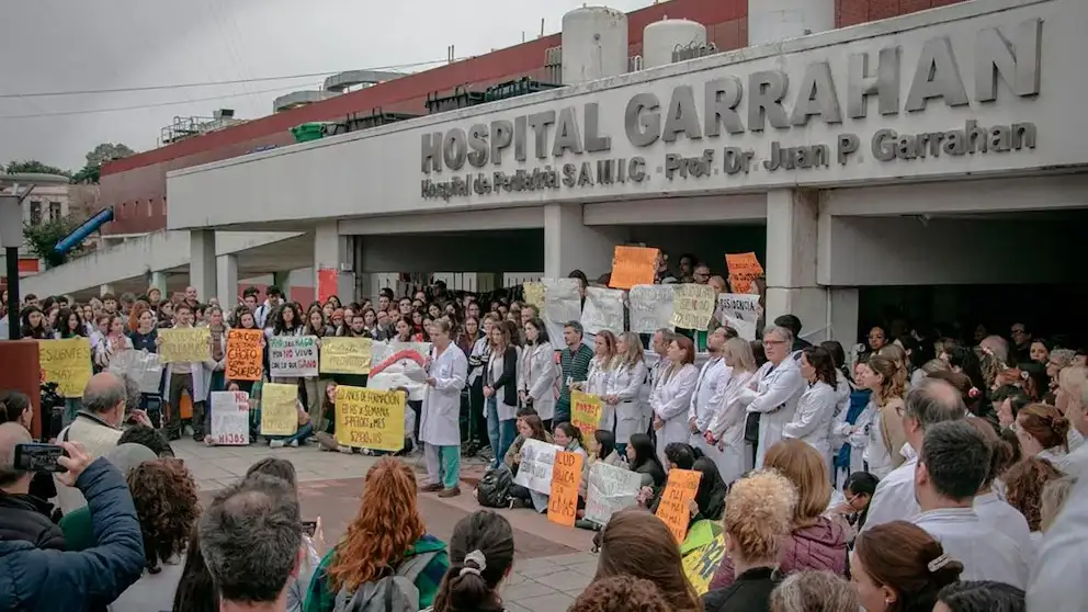 Protestas en el Hospital Garrahan
