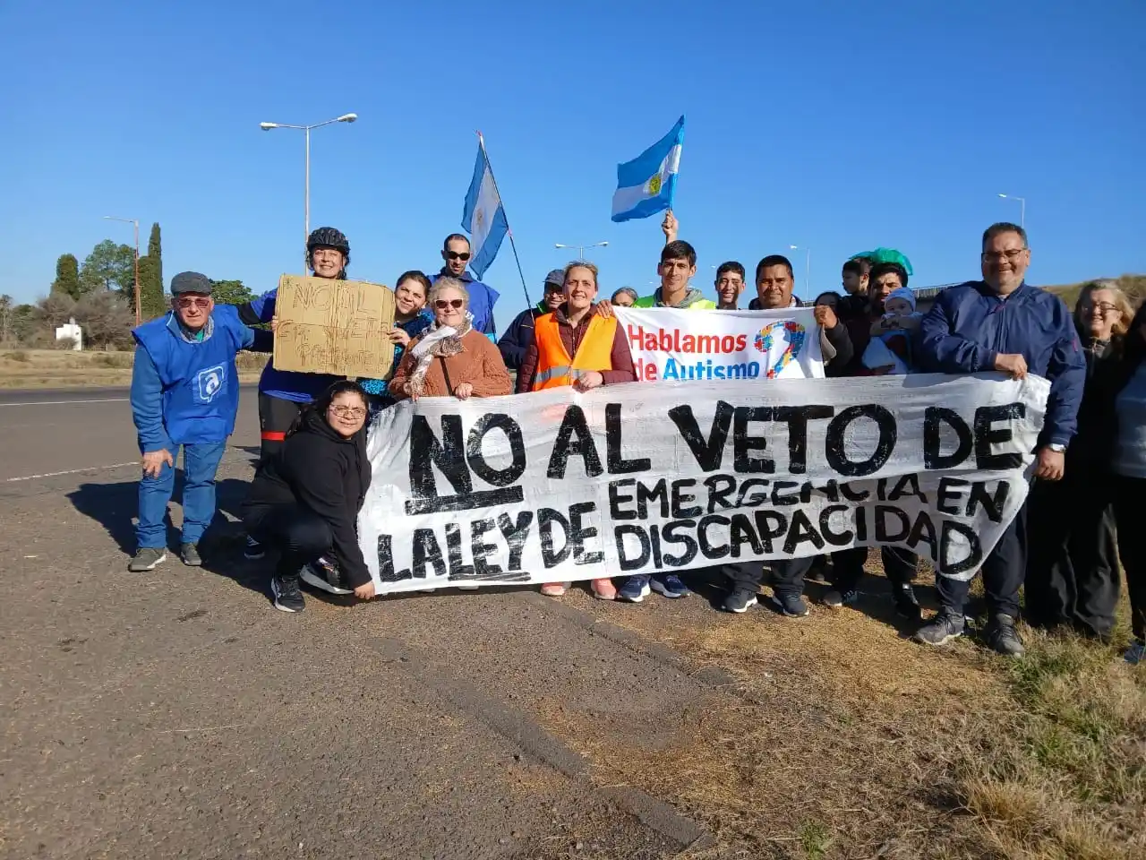 "Discapacidad en Movimiento" llegó a Gualeguaychú y llevará un petitorio de la ciudad a Casa Rosada