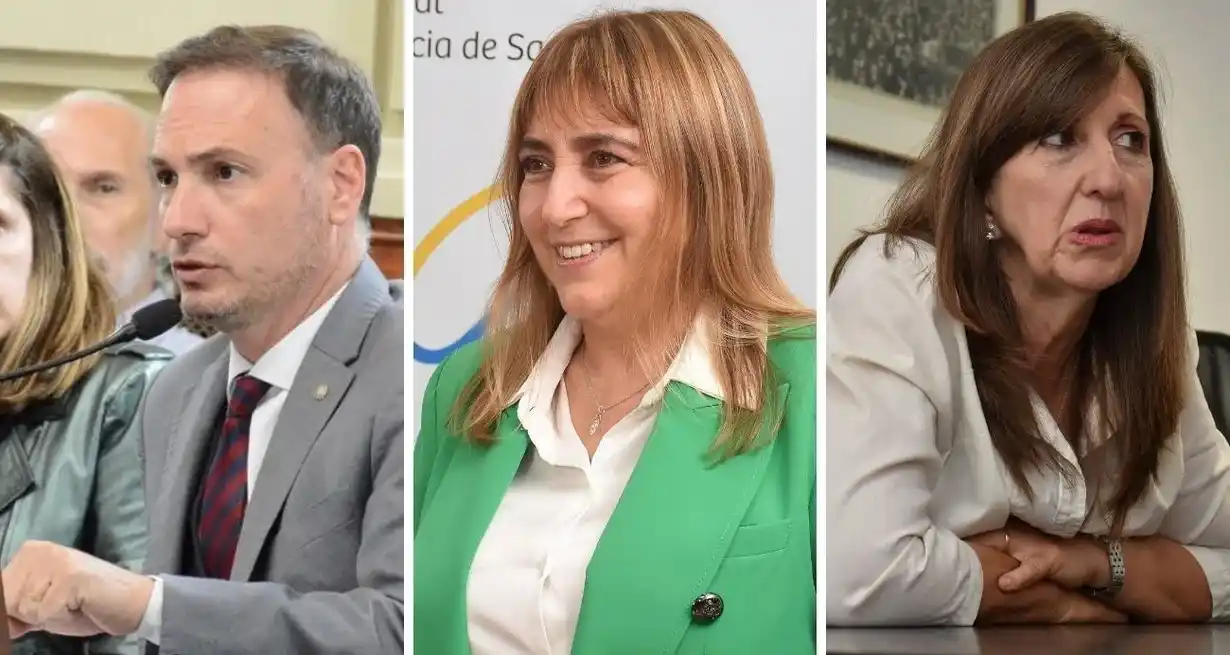 Enrico, el gran impulsor del tema desde la banca. Estrella Moreno Robinson tiene observaciones al texto. Patricia Chialvo expuso diferencias ni bien fue sancionado el texto.