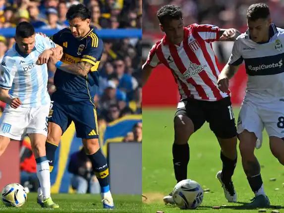Los protagosnistas de las semis:Boca-Racing y Gimnasia -Estudinates