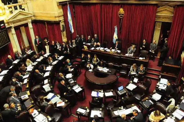Sesión en el Senado para elegir autoridades