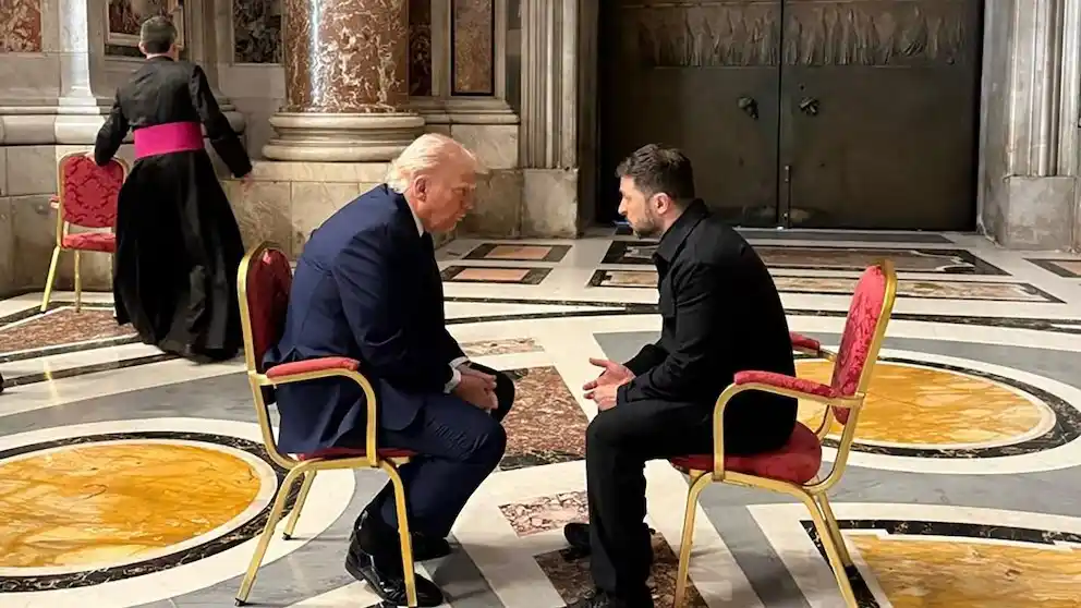 Esta será la primera reunión bilateral entre Trump y Zelensky desde abril, cuando ambos coincidieron en el funeral del papa Francisco en Italia (AFP)