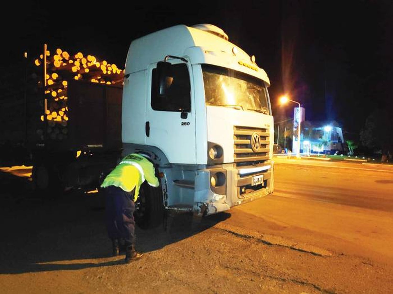 Camión con pedido de  secuestro