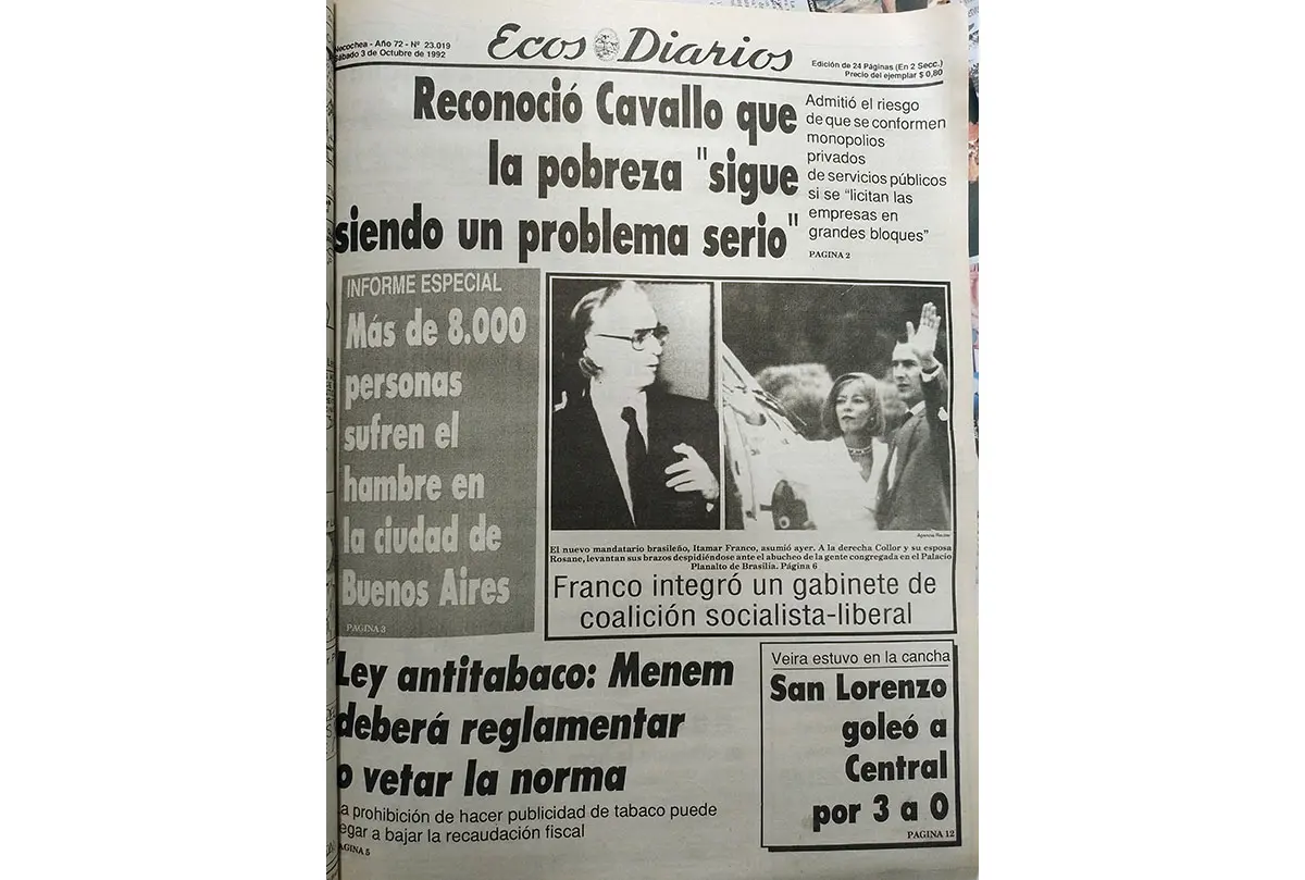 Sábado 3 de octubre de 1992