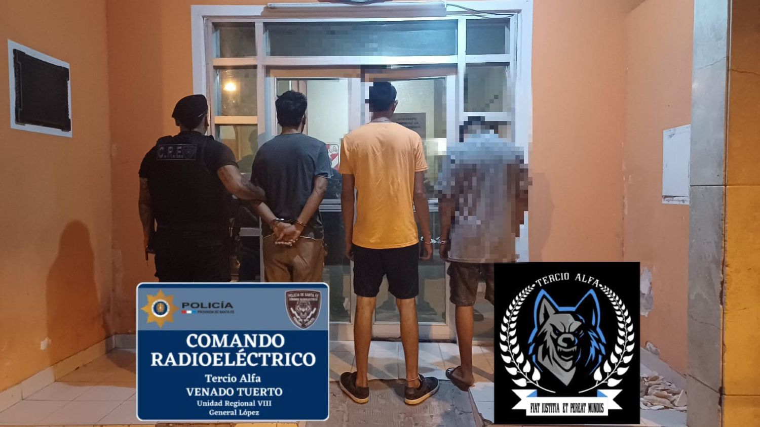Tres demorados, entre ellos un menor de 15 años.