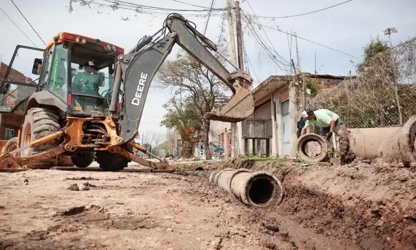 El Municipio realiza nuevas obras hidráulicas en el barrio Agustoni