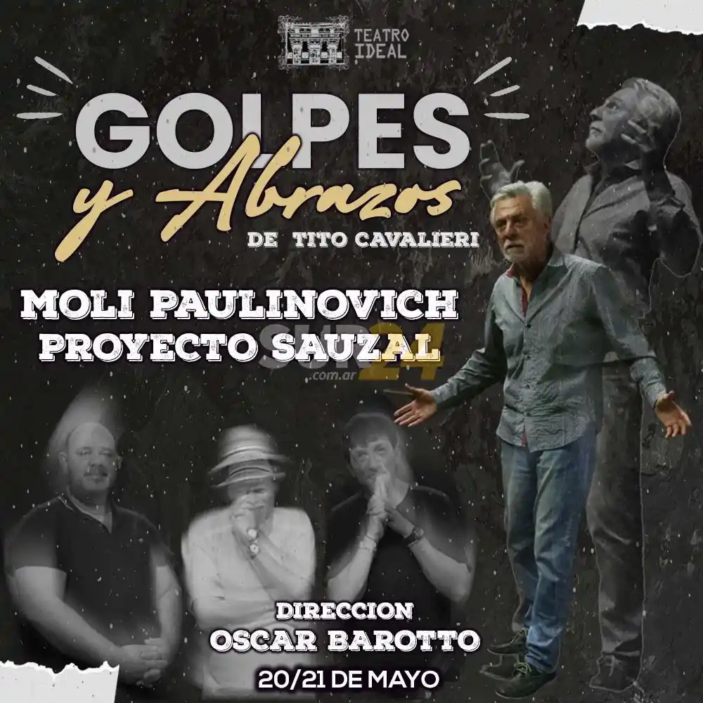 “Golpes y Abrazos”, un espectáculos basado en el nuevo libro de Tito Cavalieri