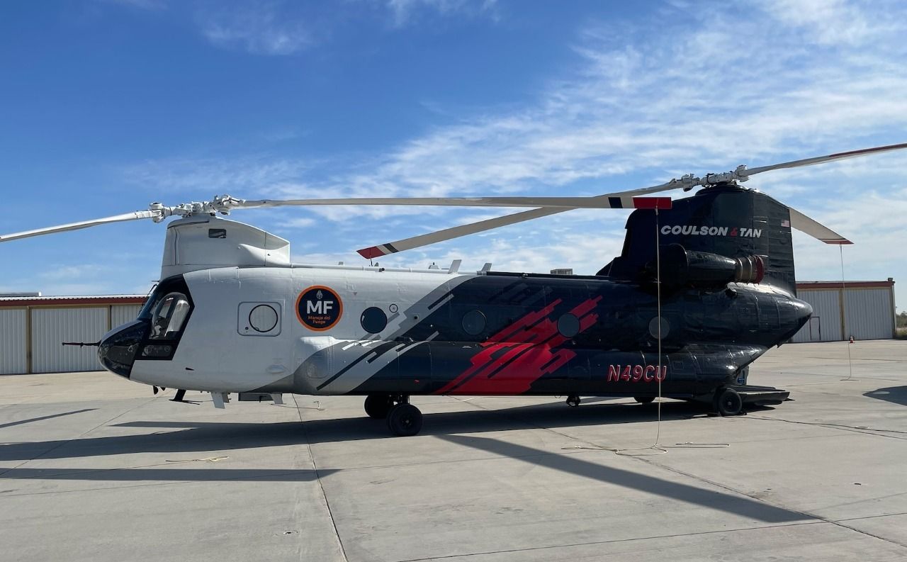 Ecocidio: Conferencia de prensa tras la llegada del helicóptero gigante a la Provincia