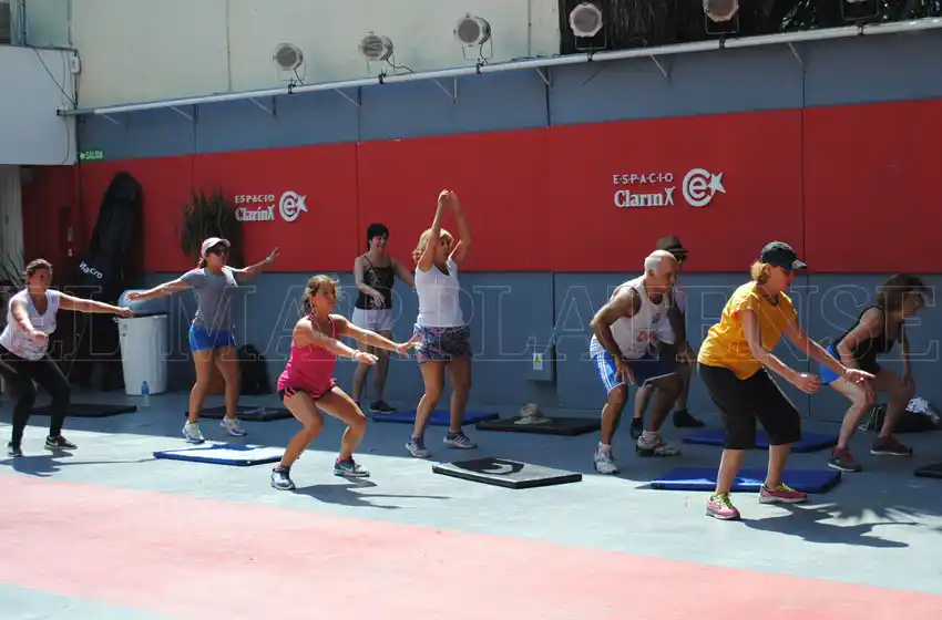 Una mañana llena de entrenamiento en Espacio Clarín